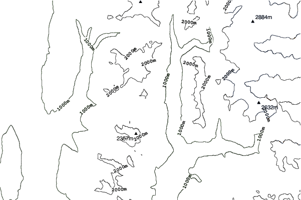 Mustang Powder neighbourhood contours