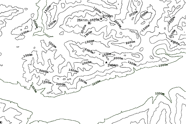 Nordkette neighbourhood contours