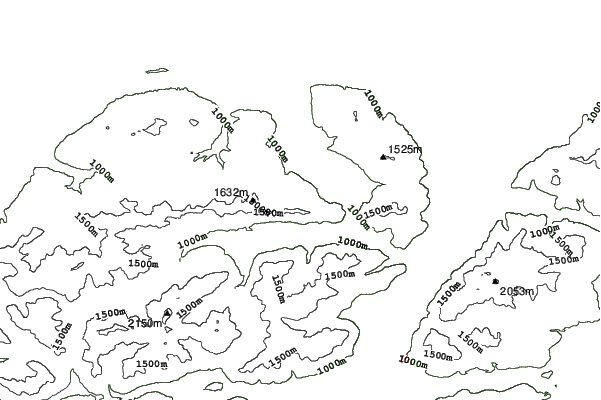 Oberammergau/Kolben neighbourhood contours