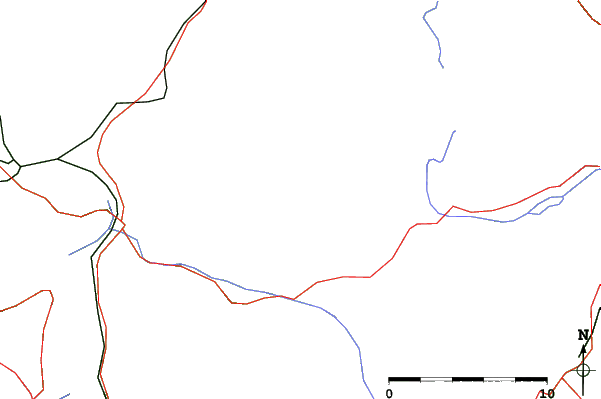 Roads and rivers close to Oberiberg