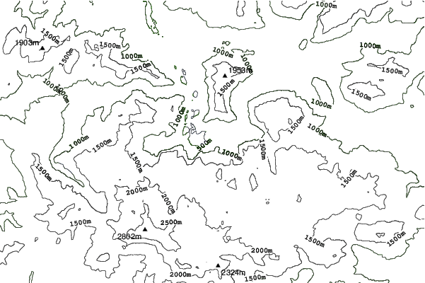 Obertraun neighbourhood contours