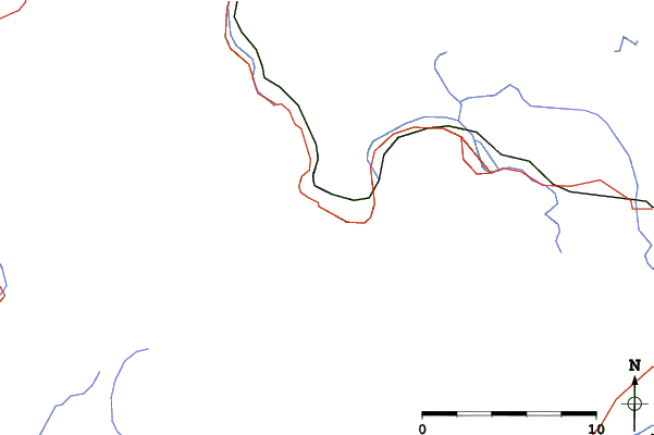 Roads and rivers close to Obertraun