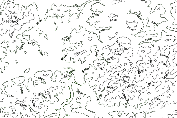 Oščadnica neighbourhood contours