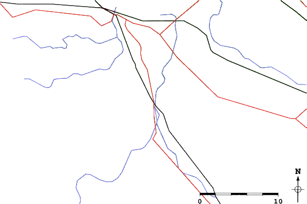 Roads and rivers close to Pakenham