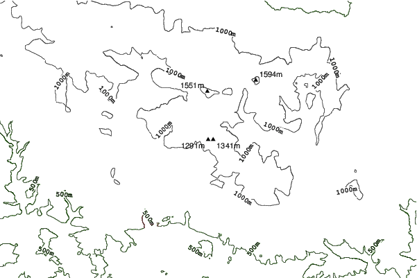 Pec pod Sněžkou neighbourhood contours