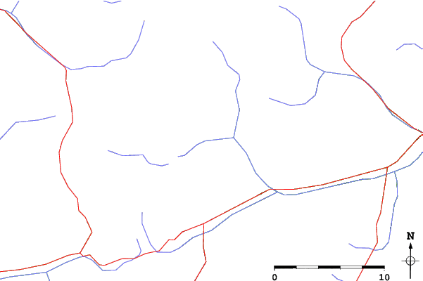 Roads and rivers close to Pejo
