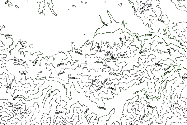 Poracska dolina neighbourhood contours