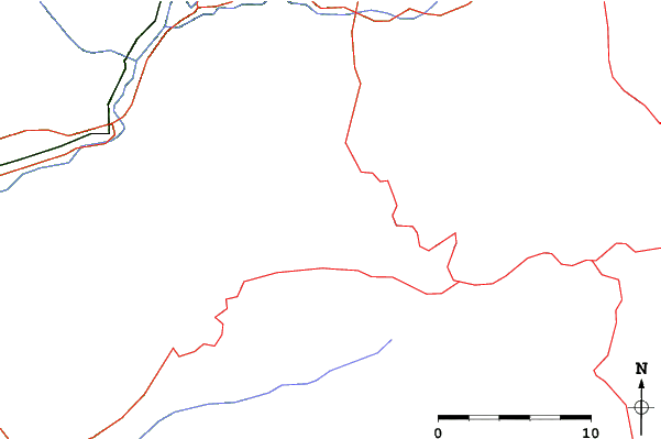 Roads and rivers close to Powderhorn
