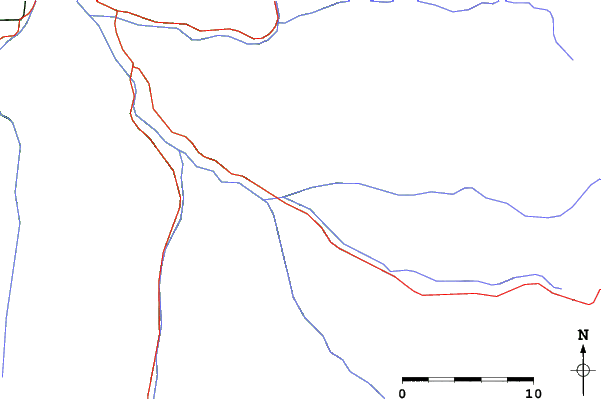 Roads and rivers close to Puma Lodge - Powder South