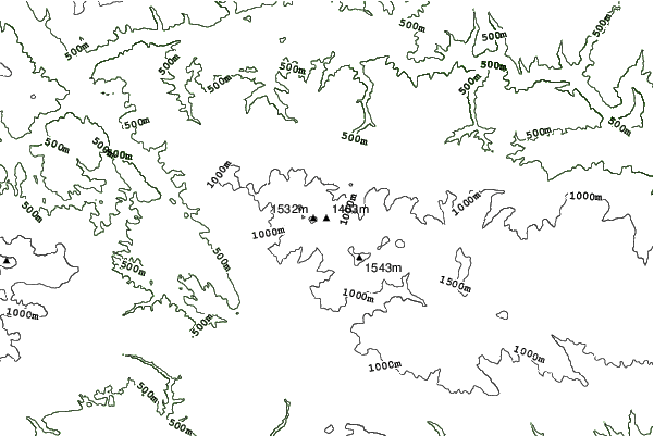Ribnisko Pohorje neighbourhood contours