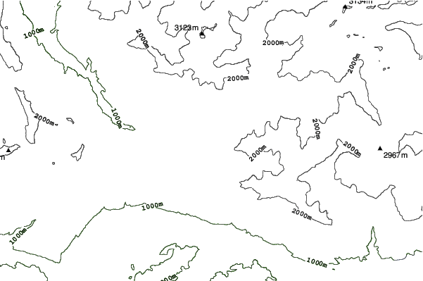 Saint Léger Les Mélèzes neighbourhood contours