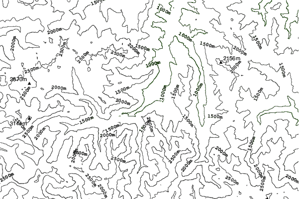 Saint Lary Soulan neighbourhood contours