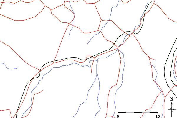 Roads and rivers close to Sakae Club