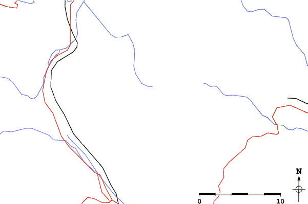 Roads and rivers close to Salzstiegl