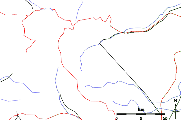 Roads and rivers close to Schnepfenried