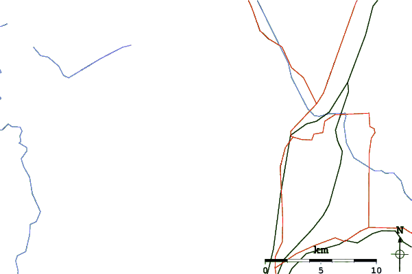 Roads and rivers close to Selkirk Powder
