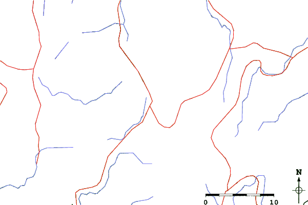 Roads and rivers close to Shokawa Kogen