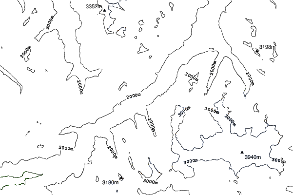 Sils/Engadin neighbourhood contours