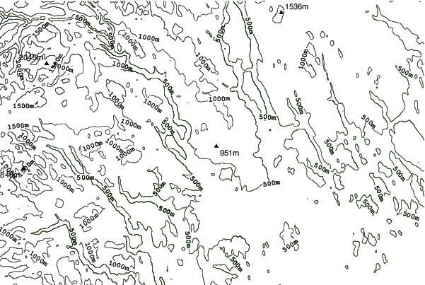 Sjusjoen neighbourhood contours