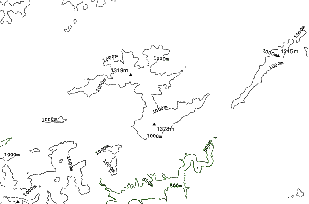 Hruštín neighbourhood contours