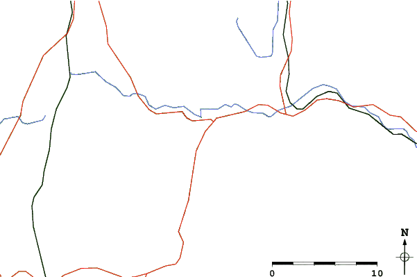 Roads and rivers close to Smuggler's Notch