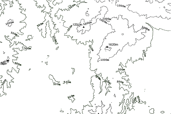 Snow World Tazawa neighbourhood contours