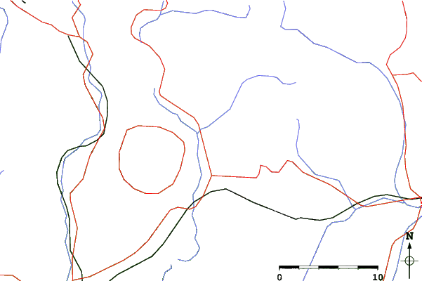 Roads and rivers close to Snow World Tazawa