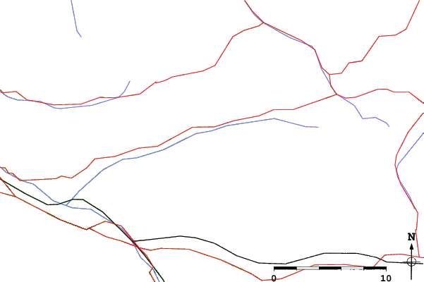 Roads and rivers close to Sonntag-Stein