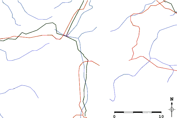 Roads and rivers close to Sonthofen