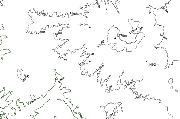 Sovata neighbourhood contours