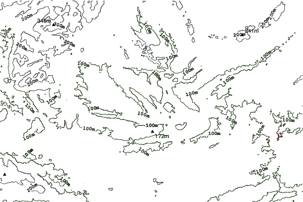 Spring Mountain Ski Area neighbourhood contours