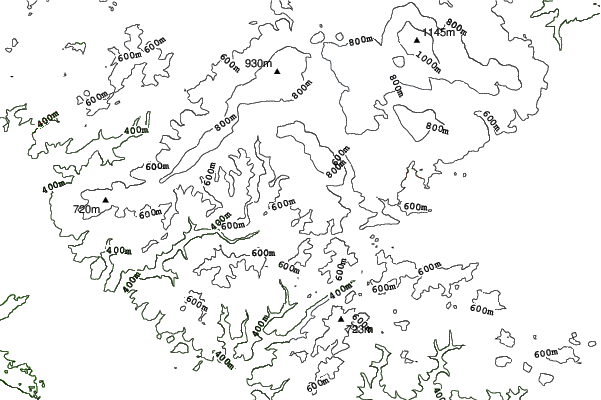St. Andreasberg-Sonnenberg neighbourhood contours