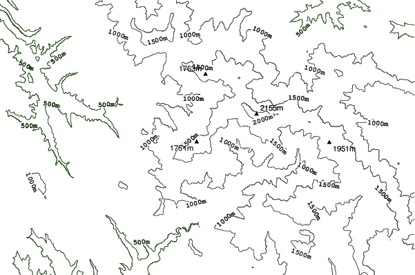 Stara Planina/Babin Zub neighbourhood contours