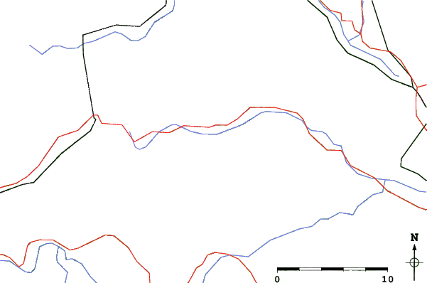 Roads and rivers close to Stari Vrh