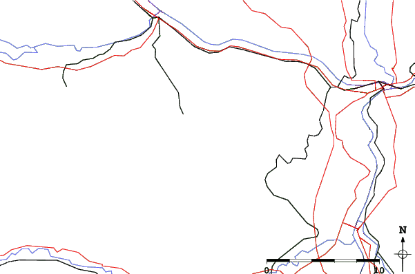 Roads and rivers close to Steinbach