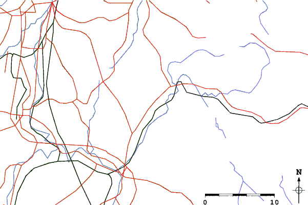 Roads and rivers close to Suhara