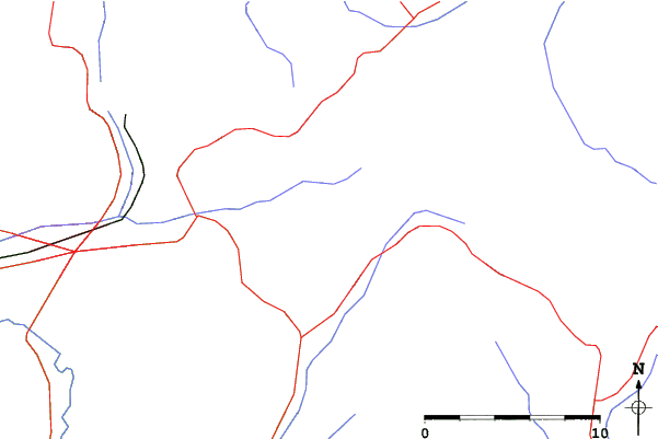 Roads and rivers close to Suior