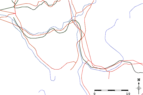 Roads and rivers close to Suishozan