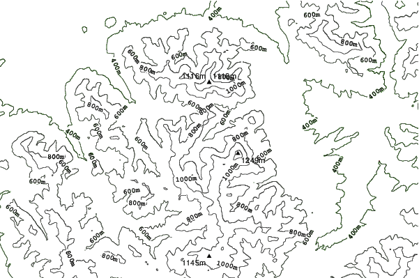 Szczyrkowski Ośrodek Narciarski neighbourhood contours