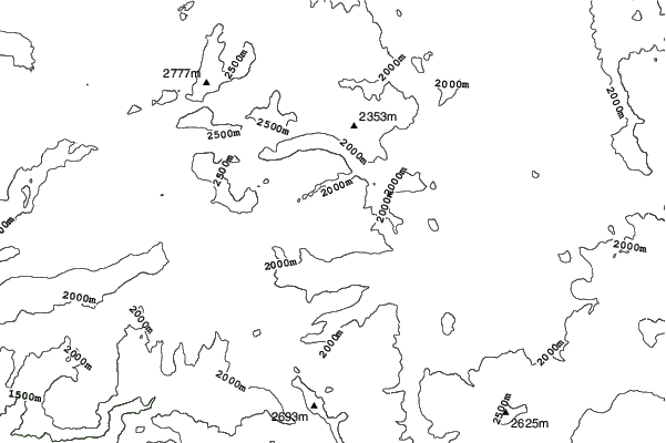 Tahoe Donner neighbourhood contours