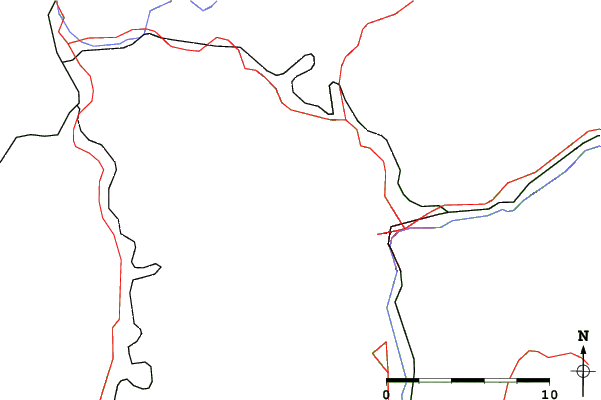Roads and rivers close to Tajov