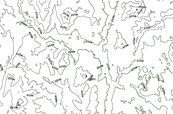 Tenney Mountain neighbourhood contours