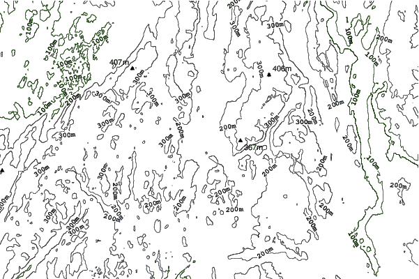 Thunder Ridge neighbourhood contours