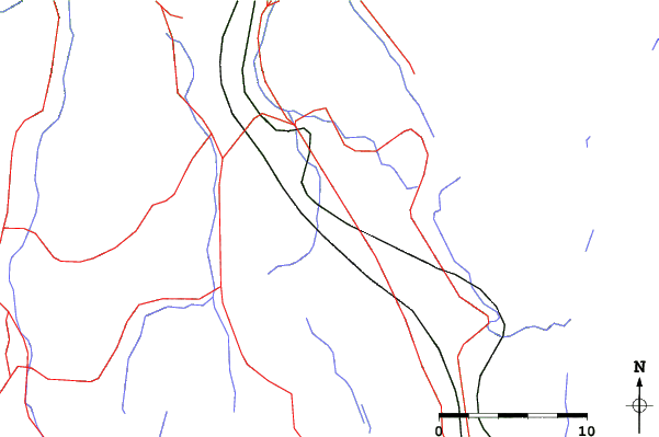 Roads and rivers close to Tsuchitaru