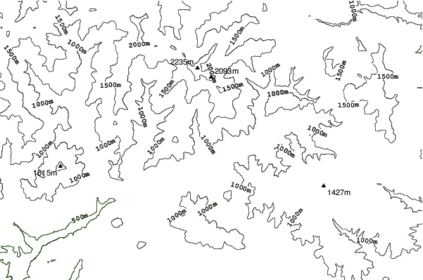 Valea Bleznei neighbourhood contours