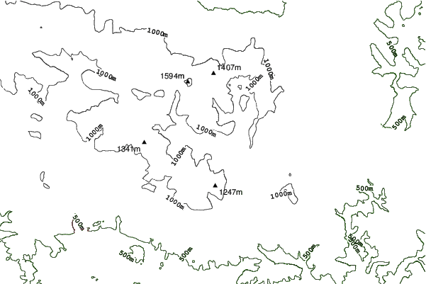 Velká Úpa neighbourhood contours