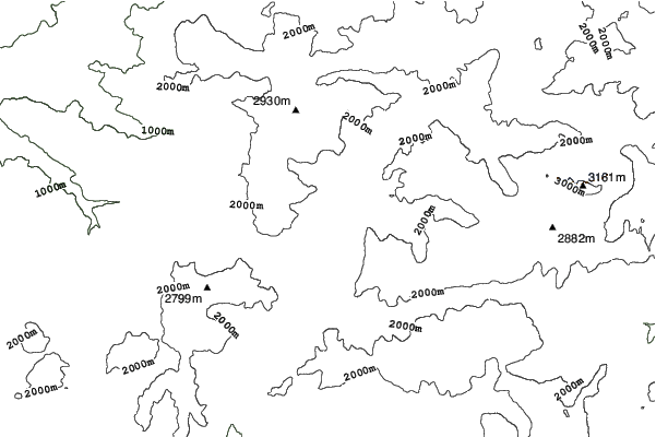 Vigo di Fassa neighbourhood contours