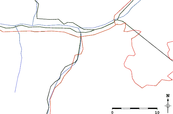 Roads and rivers close to Visperterminen