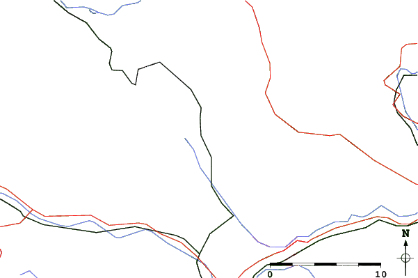 Roads and rivers close to Präbichl