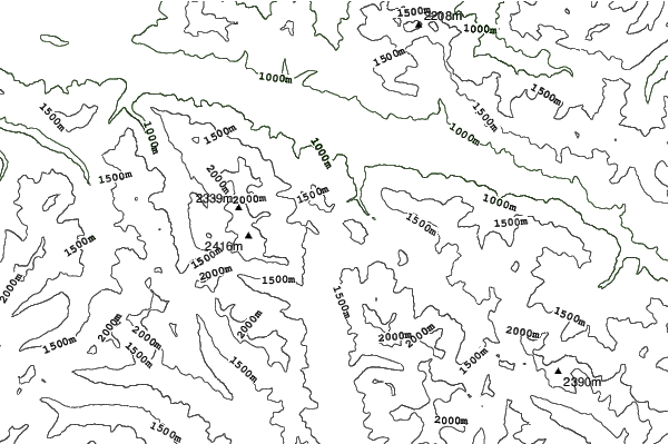 Wald am Schoberpaß/Sonnberglifte neighbourhood contours